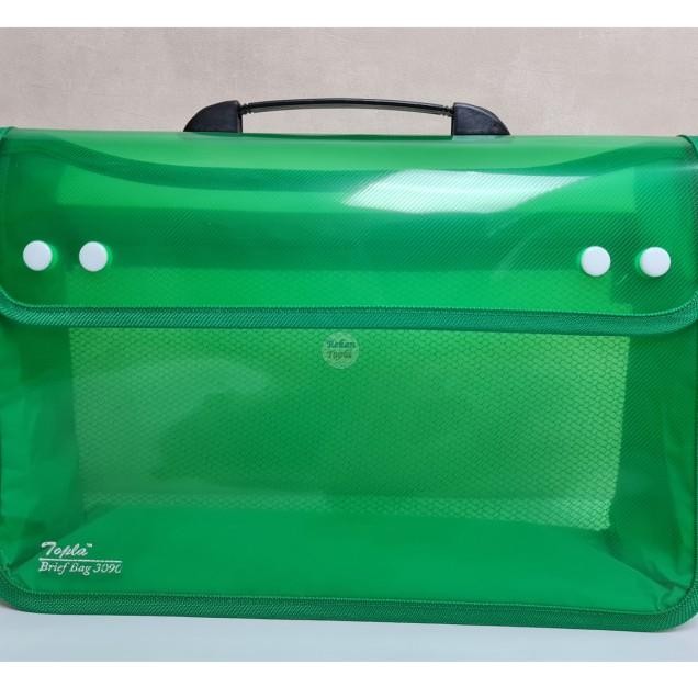 MAP PLASTIK BAG KANCING  / TAS DOKUMEN SEKOLAH / TAS KANCING JINJING / TAS KANCING DUA / BRIEFBAG 30