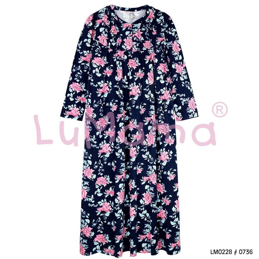 LuMama Daster Gamis Wanita Lengan Panjang / LM0228 0736