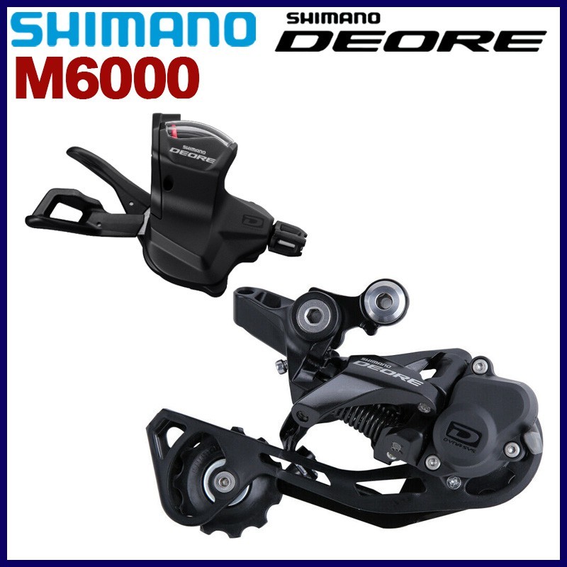 Shimano Deore M6000 Groupset 1x10S MTB Bike Derailleurs SL-M6000 Tuas Pemindah Gigi Kanan RD-M6000 S