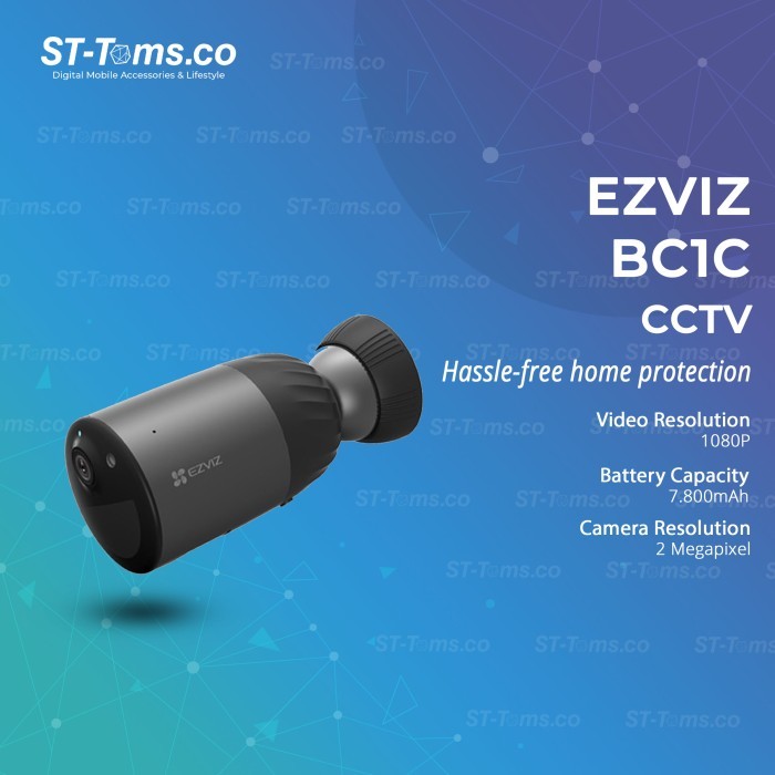 Ezviz BC1C / BC1-C 1080P IPCam 7.800mAh Battery Powered 32GB Storage