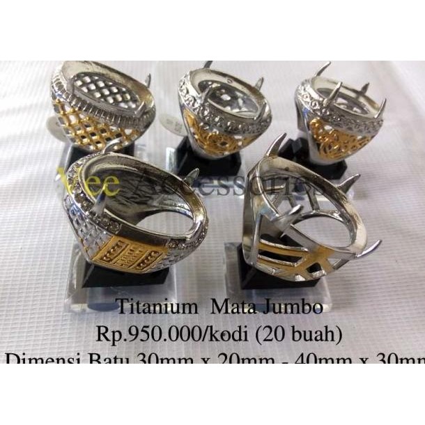 Grosir Ring / Emban / Ikat Cincin Titanium Jumbo