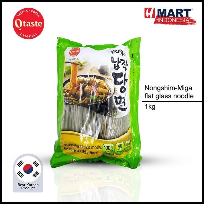 

Nongshim-Miga Flat Glass Noodle - Soun Korea Untuk Japchae 1Kg