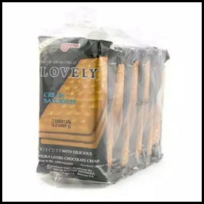 Nissin Lovely Cream Sandwich Biscuit / Biskuit Krim Lovely Nissin