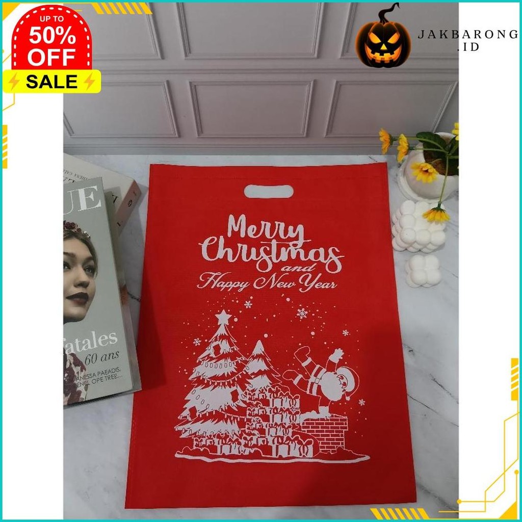 

Goodie Bag Edisi Natal [Lusinan 12 Pcs] Tas Hampers Spunbond Terlaris