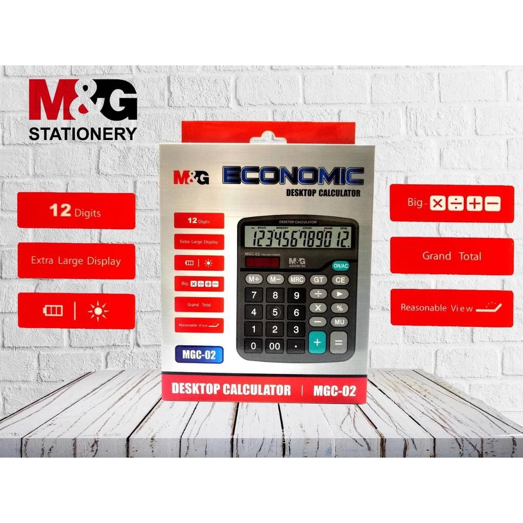 

Kalkulator Economic Desktop MGC-02 12 Digits M&G