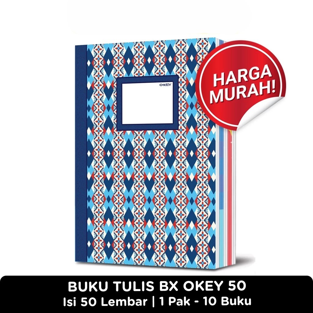 

Buku Tulis Campus 50 Lembar Boxy Okey - 10 Buku