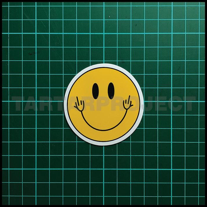 

GRATIS ONGKIR STICKER STIKER VINYL - FCK SMILE !!!!