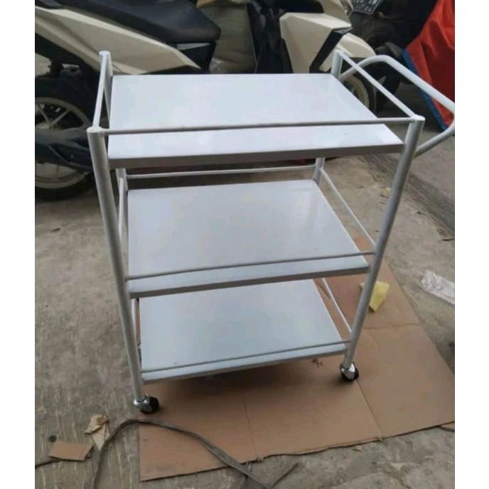 Terlaris Meja Instrumen 3 Rak Troly Rak Troli Medis Rumah Sakit