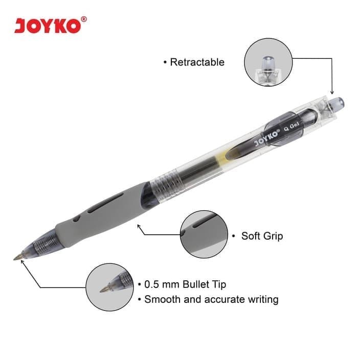 

Sale Joyko Gel Pen Pulpen Pena Gp-265 Q Gel 0.5 Mm Klik 12 Pcs Lusin Ori