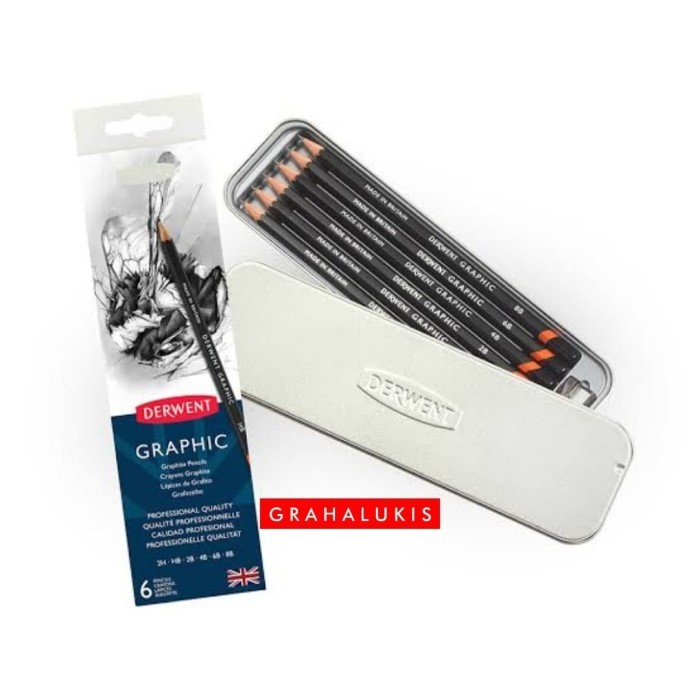 

Sale Derwent 6 Graphic Pencils
