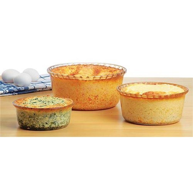 

Marinex 6384 - Loyang Kaca / Mangkok Kaca / Glass Bowl Small Souffle Dish 700ml