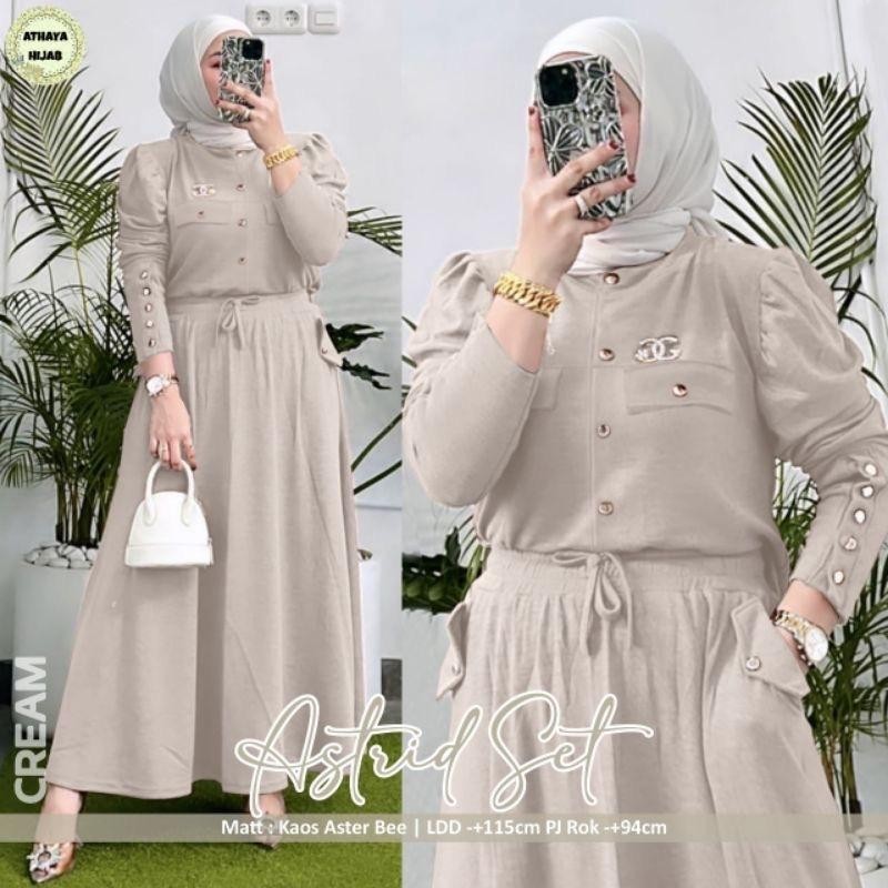 Setcel Wanita Stlan Terbaru 2025 Wanset Korean Style Secel Longtunik Stln Cewek Oneset Lebaran Remaj