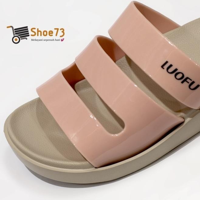 Luofu E 6222 - E01Wk Size 36-40 | Sandal Selop Jelly Wanita