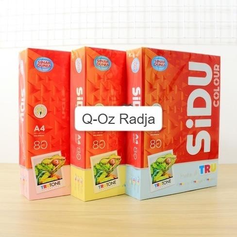 

Terlaris Kertas HVS Warna A4 80 gr SIDU per rim isi 500 lbr SALE