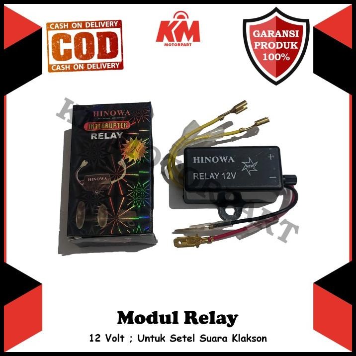 DISKON MODUL RELAY KLAKSON MOTOR PUTUS SETELAN TELOLET 12V UNIVERSAL 