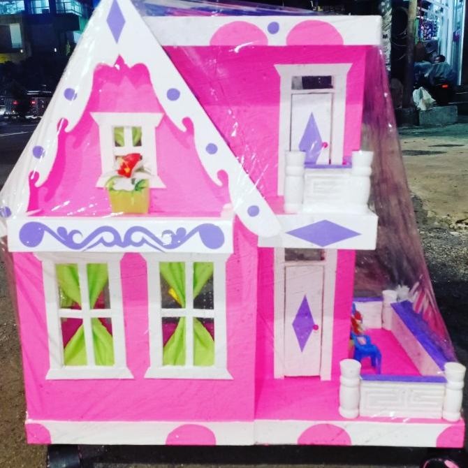 RUMAH BARBIE KAYU NO.3 (GO SEND / JNE TRUCKING )