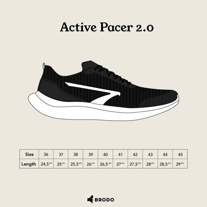 BRODO - Sneakers Active Pacer 2.0 Full Black