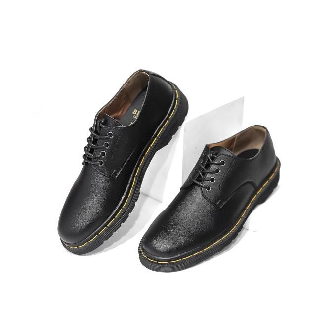 Sepatu Boots Pria Derby Casual Series Hitam - Brygan Craftmanship