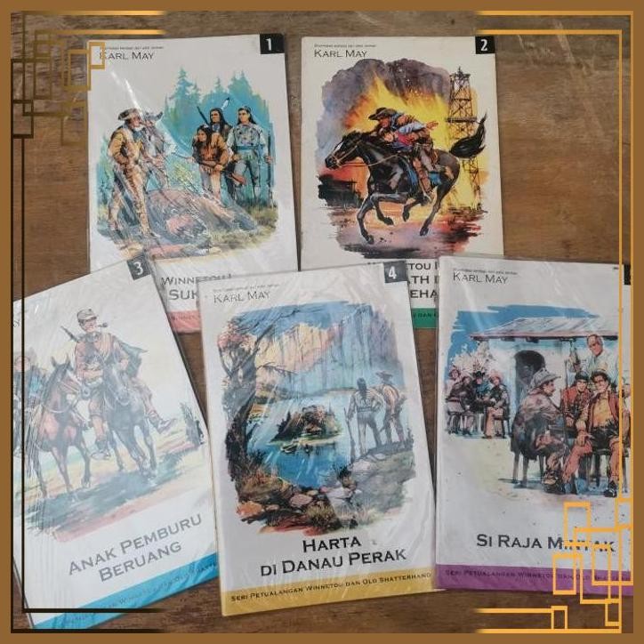 

[ADG] buku Seri petualangan winnetou dan Old shatterhand 1 sampai 5