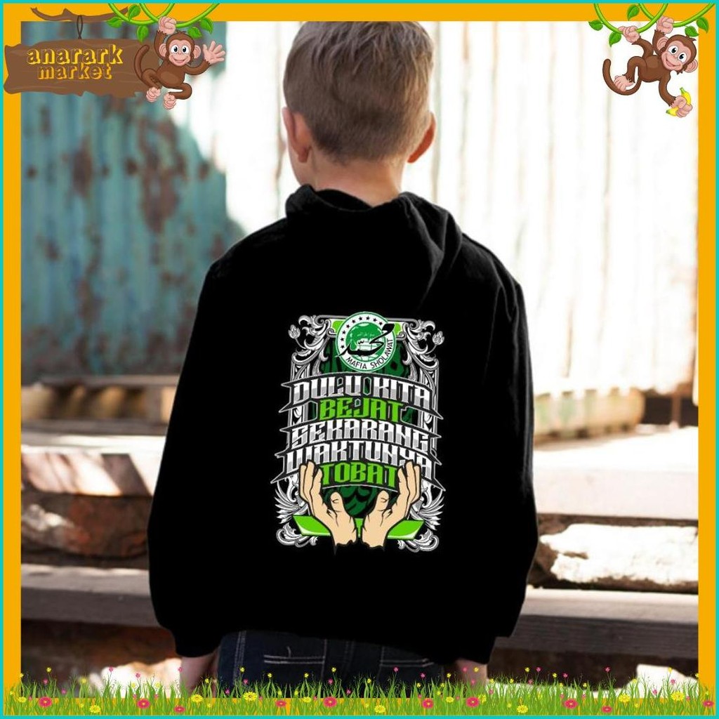 Hoodie Jaket Anak Fleece Mafia Sholawat Tobat Mafis Indonesia (Lagi Viral)