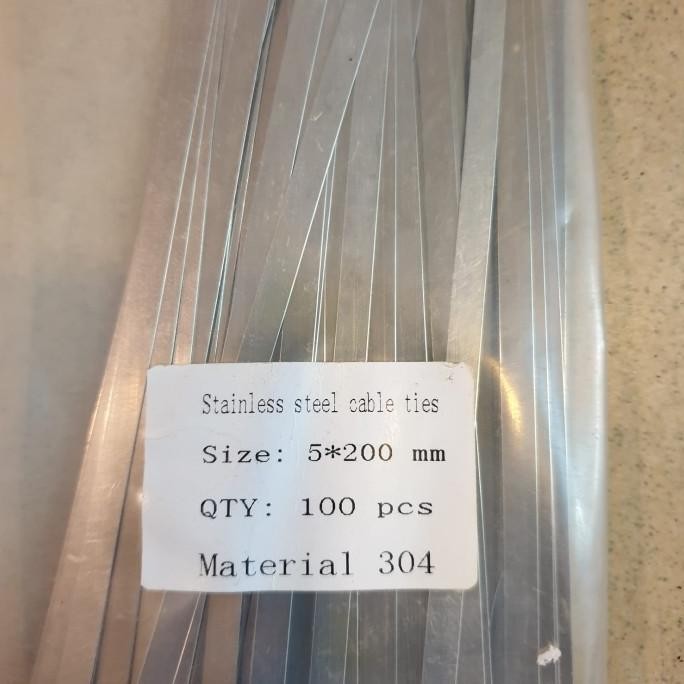 

Kabel Ties Stainles Stel 5Mmx 200 Bahan Ss 304 !! Ready