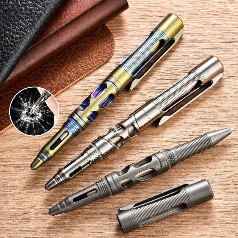 

CNEDC Pulpen Gel Isi Ulang Pulpen Paduan Titanium Pemecah Jendela Alat EDC untuk Menulis Kantor Pena Tanda Tangan Hadiah dengan Kotak |crRiG5r2|