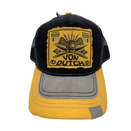 Topi Pengemudi Truk Kuning dan Hitam Von Dutch |2F544D39|