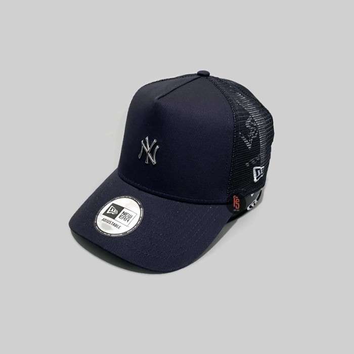 TOPI NEW ERA ORIGINAL TRUCKER MINI METALLIC NEW YORK YANKEES NAVY