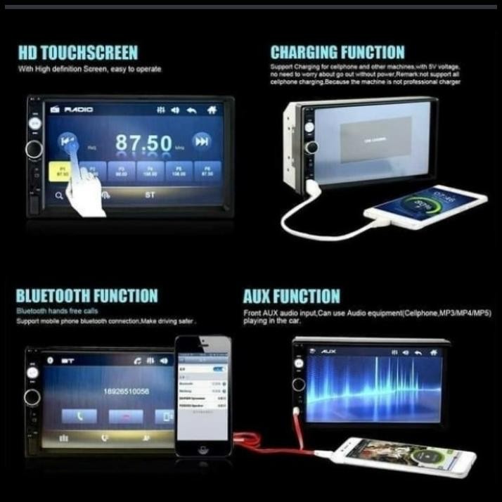 HOT DEAL HEAD UNIT DOUBLE DIN LED MIRORR LINK ANDROID MOBIL GRAND MAX/LUXIO 