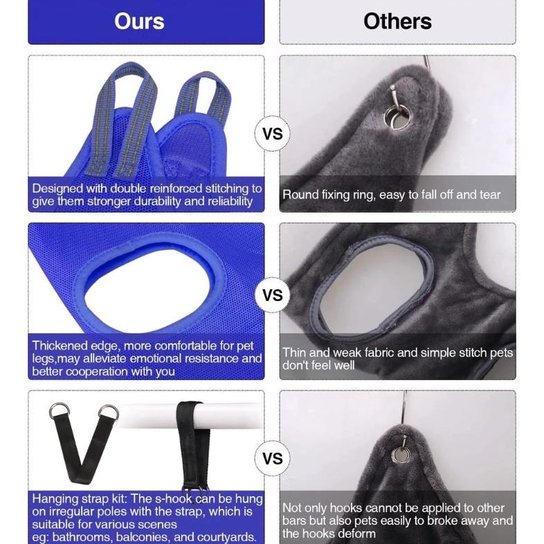 DWL-49 Pet Grooming Hammock Pet Hammock Tempat Tidur / Grooming Hammock Kucing Viral