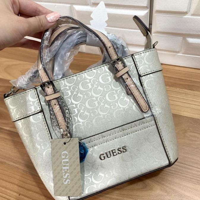 guess delaney holo mini bag ori store