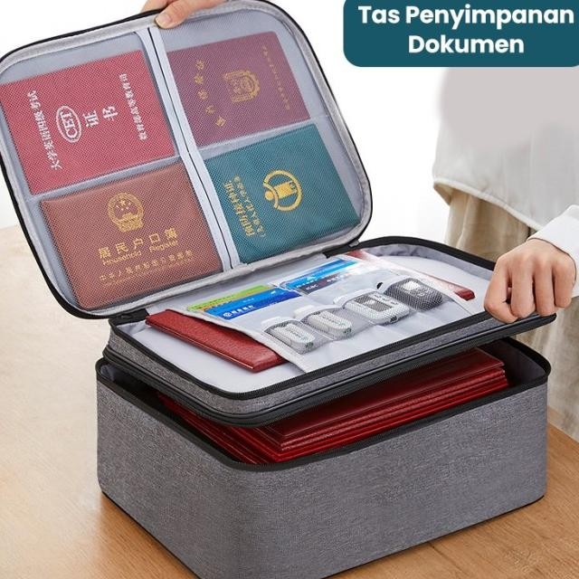

KOPER TAS BAG TRAVEL STORAGE BOX TEMPAT PENYIMPANAN FILE DOKUMEN MAP