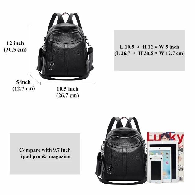 ransel kulit wanita - tas ransel wanita - backpack kulit asli