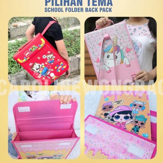 

TAS FOLDER DOKUMEN ANAK (PO SATUAN ) CUSTOM NAMA SCHOOL FOLDER BACK