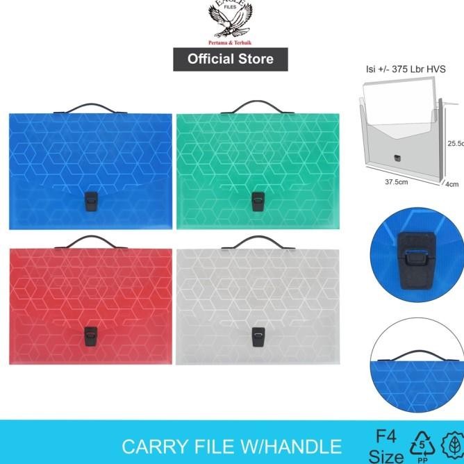 

YY04 EAGLE TAS DOKUMEN F4 (FOLIO) MAP DOKUMEN TENTENG CARRY FILE WITH