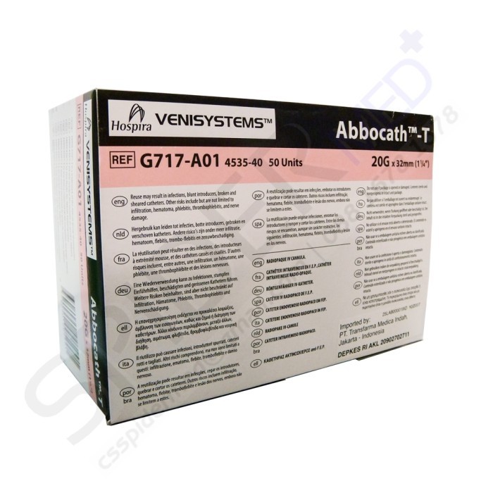 I.V Cannula Venisystems Abbocath 20g