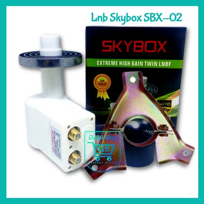 Best Seller Lnb Ku Band Twin Out Sbx-02 Skybox Prime Fokus Quality Lnb 2 Output