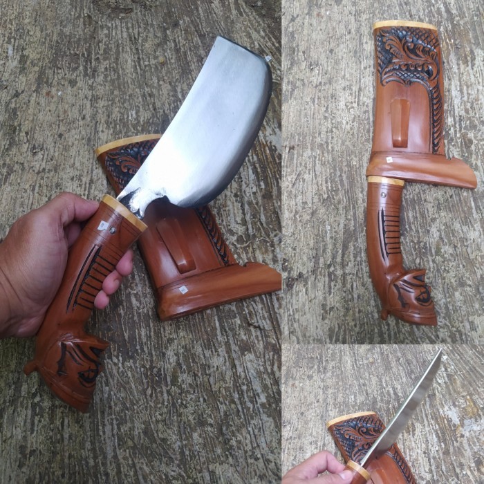 Terlaris Golok Sunda Petok Cepot Ukir Baja Super