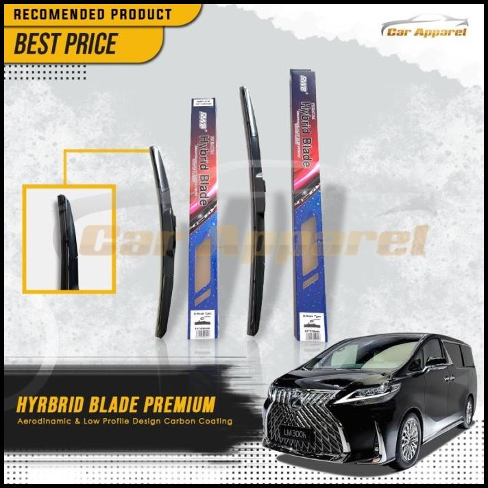 GRATIS ONGKIR WIPER LEXUS LM350 LM 350 RWB HYBRID CARBON COATING 2 PCS 
