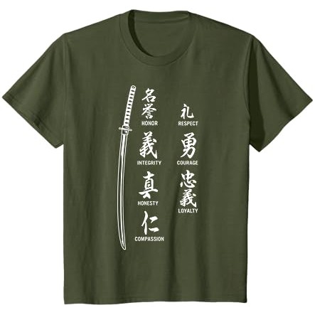 Kaos Prajurit Pedang Katana Samurai Huruf Jepang Vintage |5hyNR0tl|