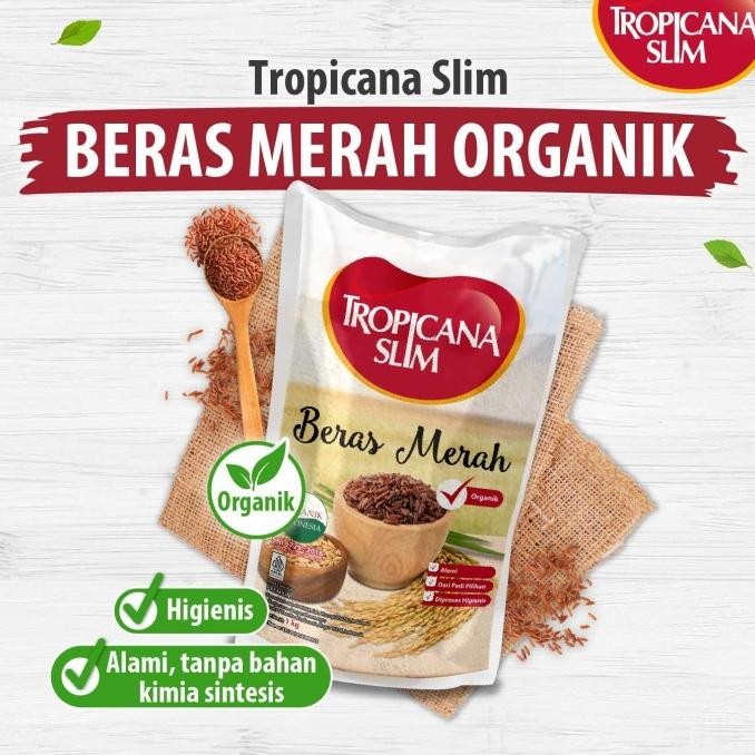 

Twin Pack - Tropicana Slim Beras Merah Organik 1 KG - Lebih Pulen MRS04