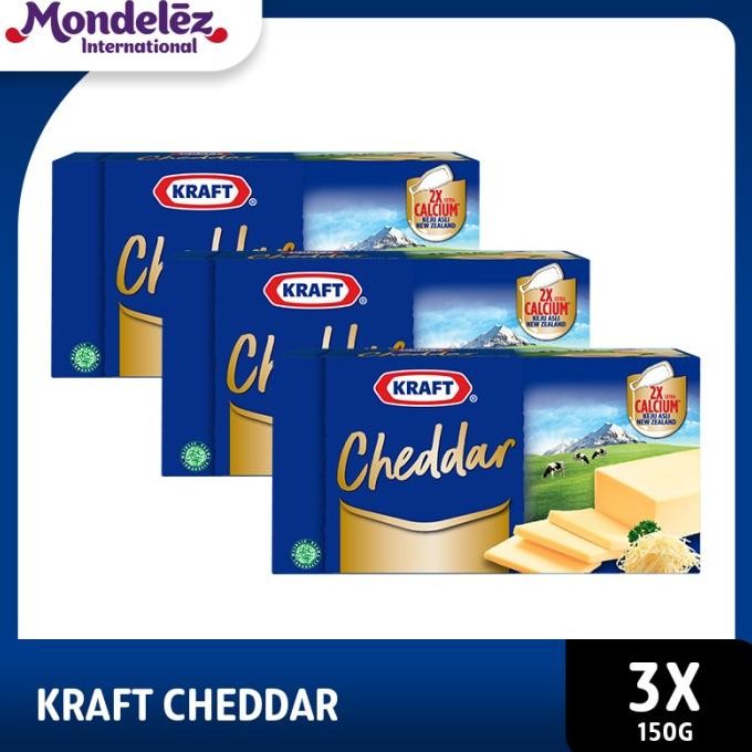 

PROMO Kraft Keju Cheddar 150g - 3 Pack