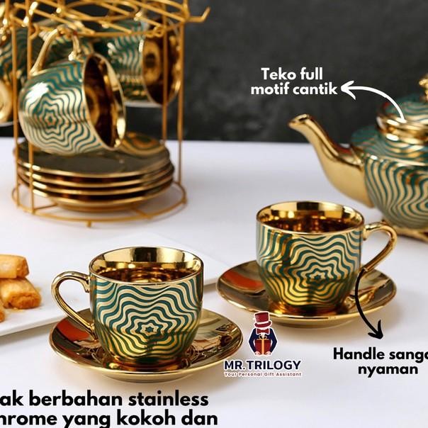 Hampers Cangkir Set Teko Tatakan Aladin Gelas Souvenir Pajangan Set