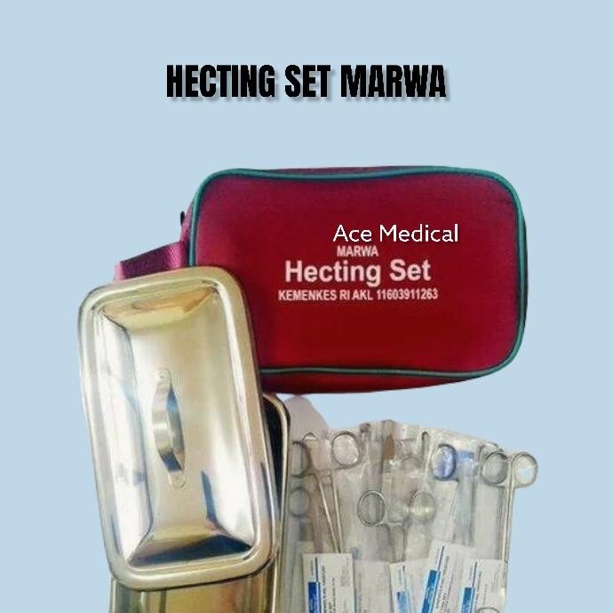 Hecting Set Marwa Alat Bedah Jahit Luka Bidan Dokter