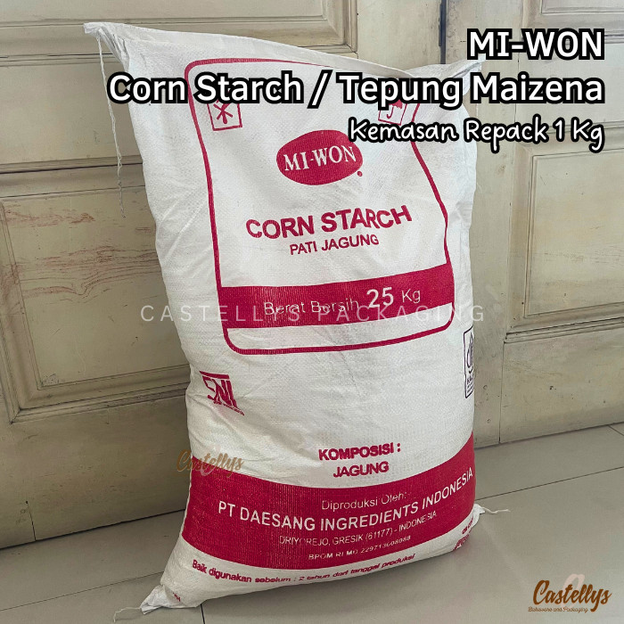 

TERMURAH - Tepung Maizena MI-WON Corn Starch Tepung Jagung REPACK 1 KG