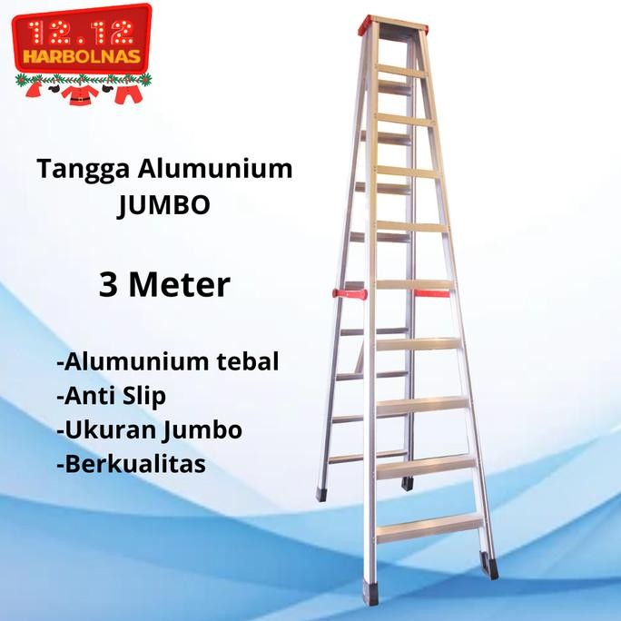 Tangga Lipat 3 Meter Tangga Lipat Aluminium Original Termurah