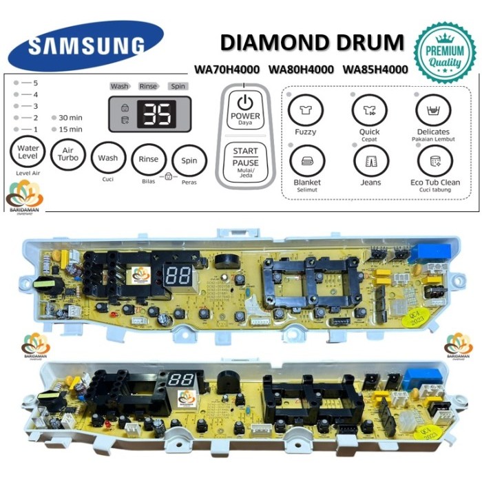 MODUL PCB MESIN CUCI SAMSUNG DIAMOND DC92-01681B -01681A DC92-01479A