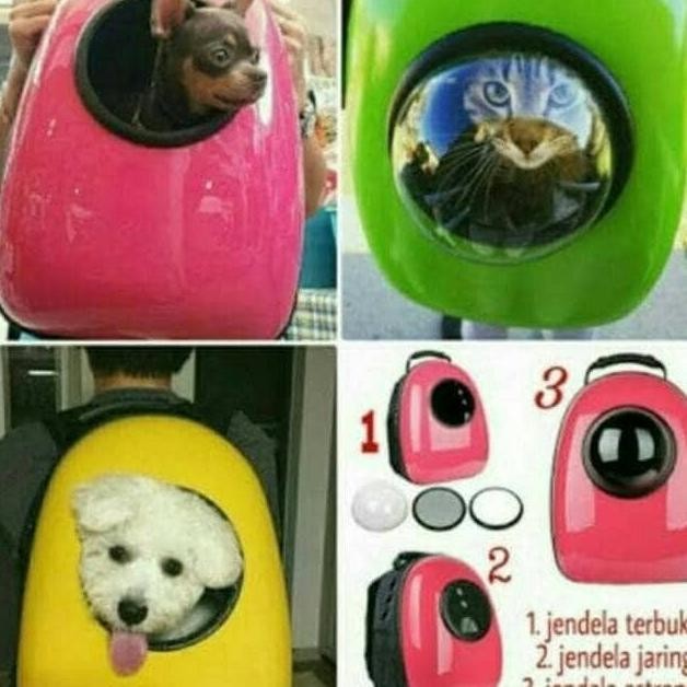 Tas Astronot Kucing / Anjing - Ransel Untuk Membawa