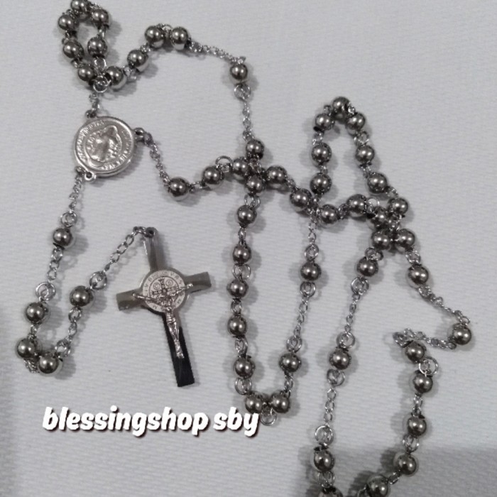 Azzatun - Rosario Silver Titanium 6Mm