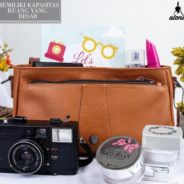 Alona Leather Tas Selempang Wanita Alona Charlotte Shoulder Bag Kulit